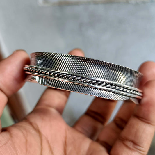 Twisted Band Bangle, Spinner Bangle, Fidget Bangle, Handmade Bangle, 925 Silver Bangle, Women Bangle, Bohemian Bangle, Promised Bangle