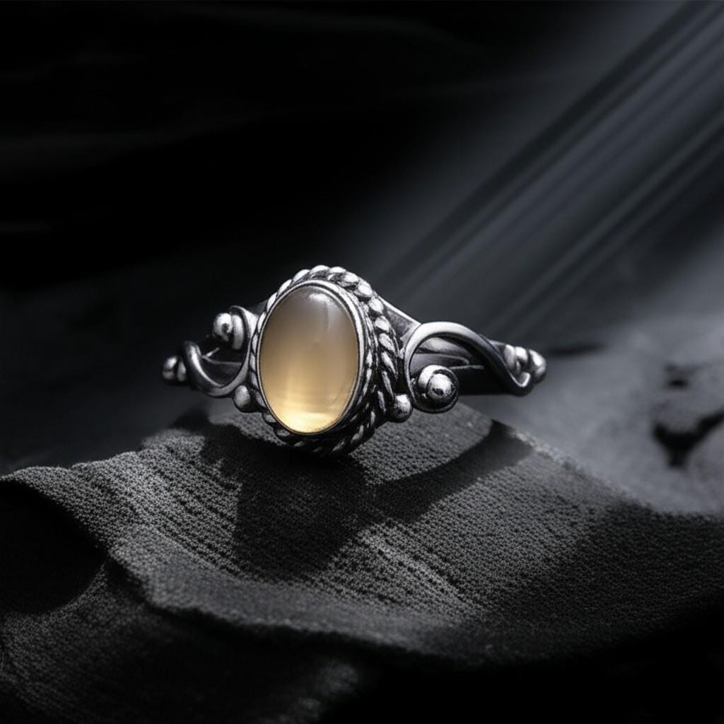 Handmade Smoky Quartz Ring | Sterling Silver Gemstone Ring | Oval Stone Ring | Unique Gift for Her, Smoky Quartz Statement Ring