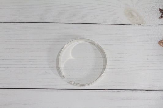 Sterling Silver Bangle |Silver Bangle Bracelet |Silver Cuff Bracelet | Minimalist Bangle | Modern Bangle |Classic Bangle | Stackable Bangle