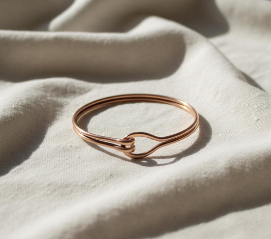 Handmade Copper Bangel, Pure copper Bangle, Adjustable bangle, Pair Bangle, 2 set bangle, Hook Bangle, Gift for her, Boho Bangle, Brown