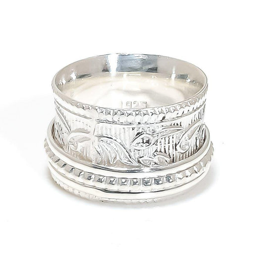 Copper spinner Ring, Silver Copper Ring, Handmade Copper Ring, Fidget Spinner Ring, Copper Ring, Copper Ring, Gift for him, Gift for her