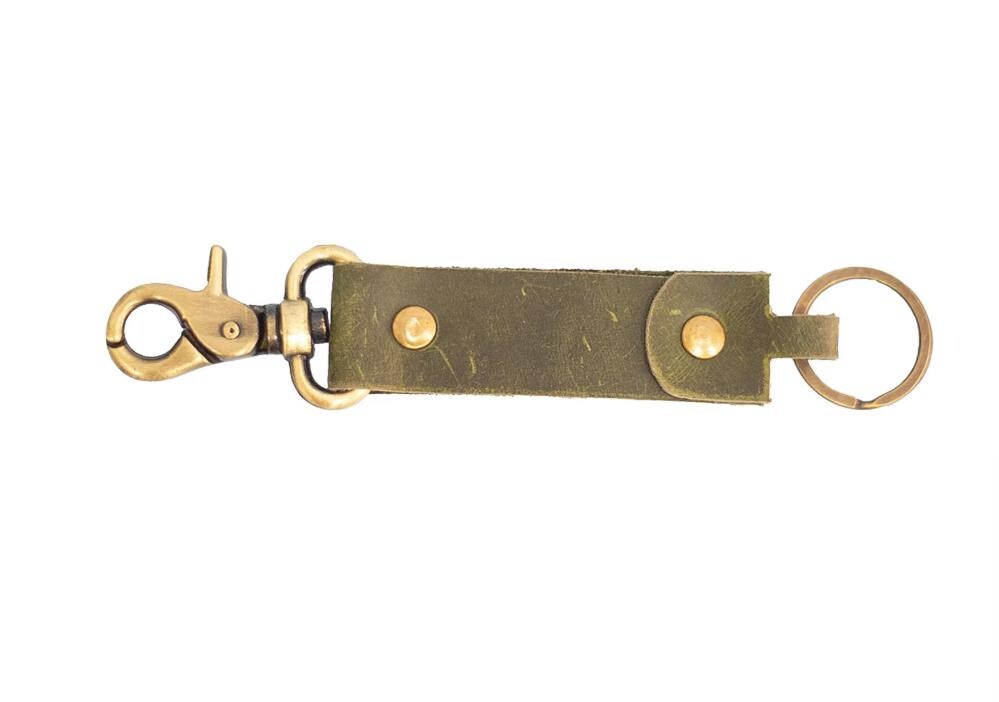 Brass Heritage Keychain with Swivel Clasp | Handcrafted Keychain in Brass with Swivel Clasp - Timeless Charm | Unique Brass Keychain | Gift
