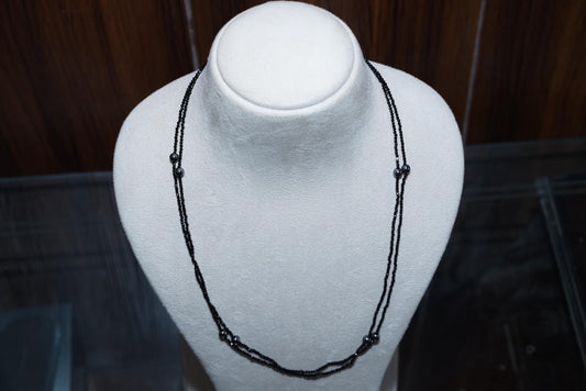 Black spinel necklace, Hematite necklace, gemstone necklace,minimalist jewelry,boho jewelry, gift for her, birthday gift, Mother's Day gift.