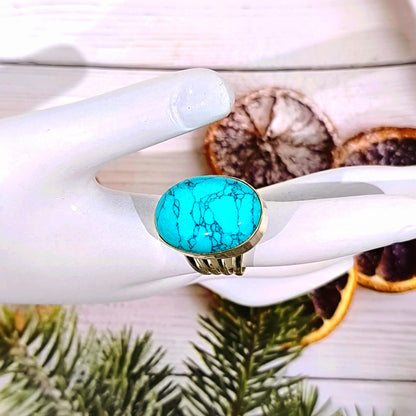 Turquoise ring | Men turquoise ring |Turquoise silver ring | Dainty turquoise ring |Turquoise oval ring | Turquoise ring men | Handmade Ring