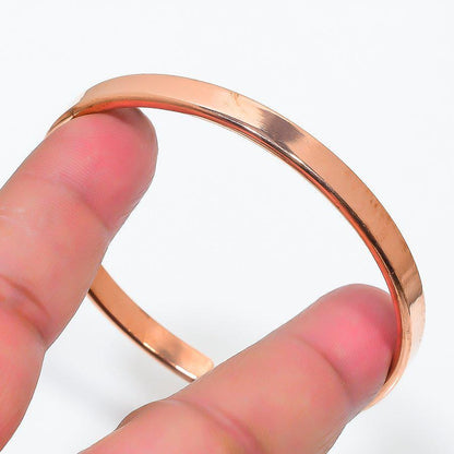 Rustic Copper Cuff, Copper bangle for women, Women's copper bracelet, Adjustable copper bangle, Resizable copper bracelet