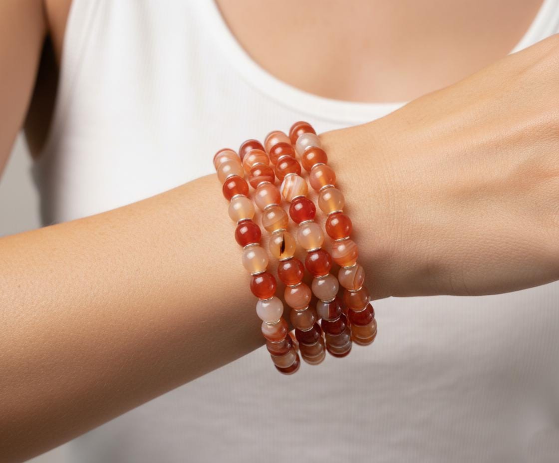 Multi-agate jewelry, Agate bracelet for women, Multi-agate beads jewelry, Genuine agate bracelet, Bohemian jewelry, Minimalist bracelet,Gift