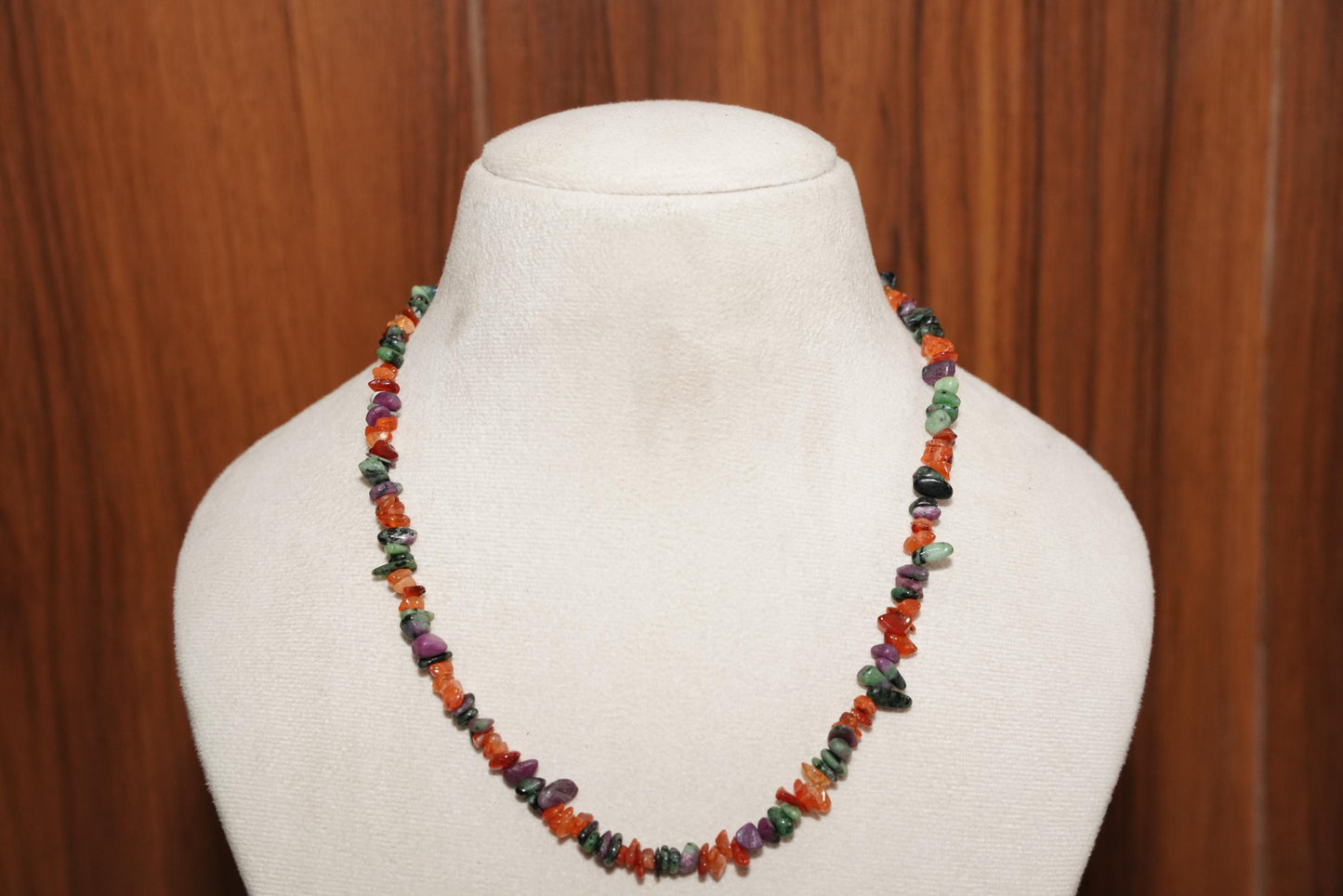 Carnelian Necklace, zoisite Necklace, Handmade stone Necklace, Natural Carnelian Necklace, Handmade Jewelry, Gift Necklace, Zoisite Jewelry