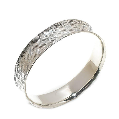 Cuff Bangle, Handmade Bangle, Silver Bangle, Geometric Silver, Women Bracelets, Adjustable Bracelets, Birthday Gift, Textured bracelet, Gift