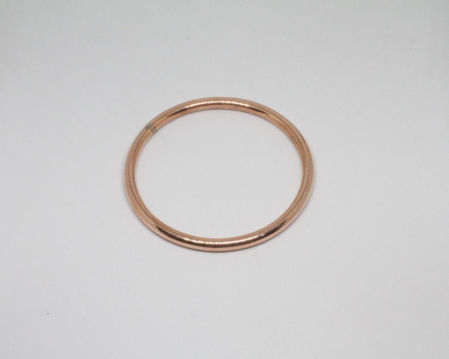 Handcrafted Thick Copper Bangle: Rustic Statement Cuff Bracelet