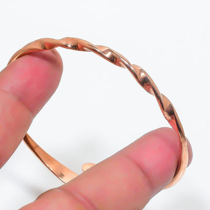 Twisted Copper Cuff, Copper Bangle, Pure copper bangle, Copper jewelry, Copper anniversary, Hammered copper, Copper cuff, Women bangle, Gift