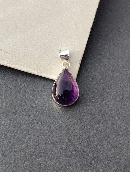 Amethyst Pendant, Handmade Pendant, 925 Silver Pendant, Women Pendant, Natural Amethyst, Dainty Pendant, Amethyst Jewelry, Boho Pendant