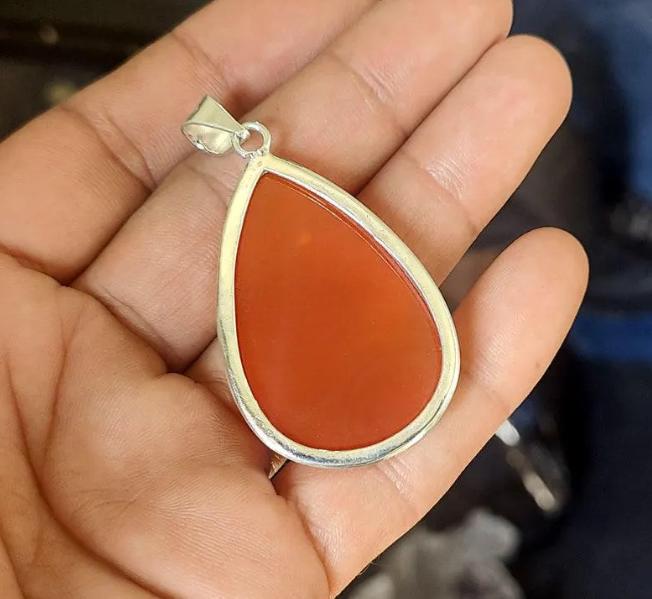Handcrafted Carnelian Pendant Necklace | Boho Chic Gemstone Jewelry | Energy and Passion, Handmade Pendant, Charm Pendant, Gemstone Pendant