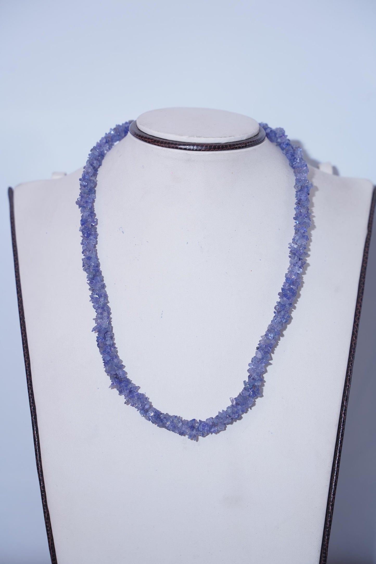 Natural Tanzanite Nugget Necklace, Raw Tanzanite Chip Jewelry, Rough Gemstone Choker, Blue Violet Crystal Healing Gift, December Birthstone