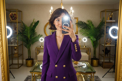 Tanzanite Necklace Gold Plated | Handmade Tanzanite Gemstone Jewelry | Dainty Gold Necklace | December Birthstone Jewelry | Christmas Gift