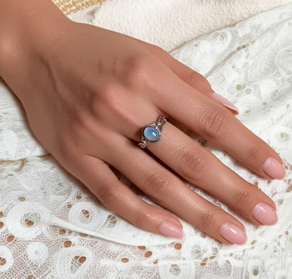 Handmade Smoky Quartz Ring | Sterling Silver Gemstone Ring | Oval Stone Ring | Unique Gift for Her, Smoky Quartz Statement Ring