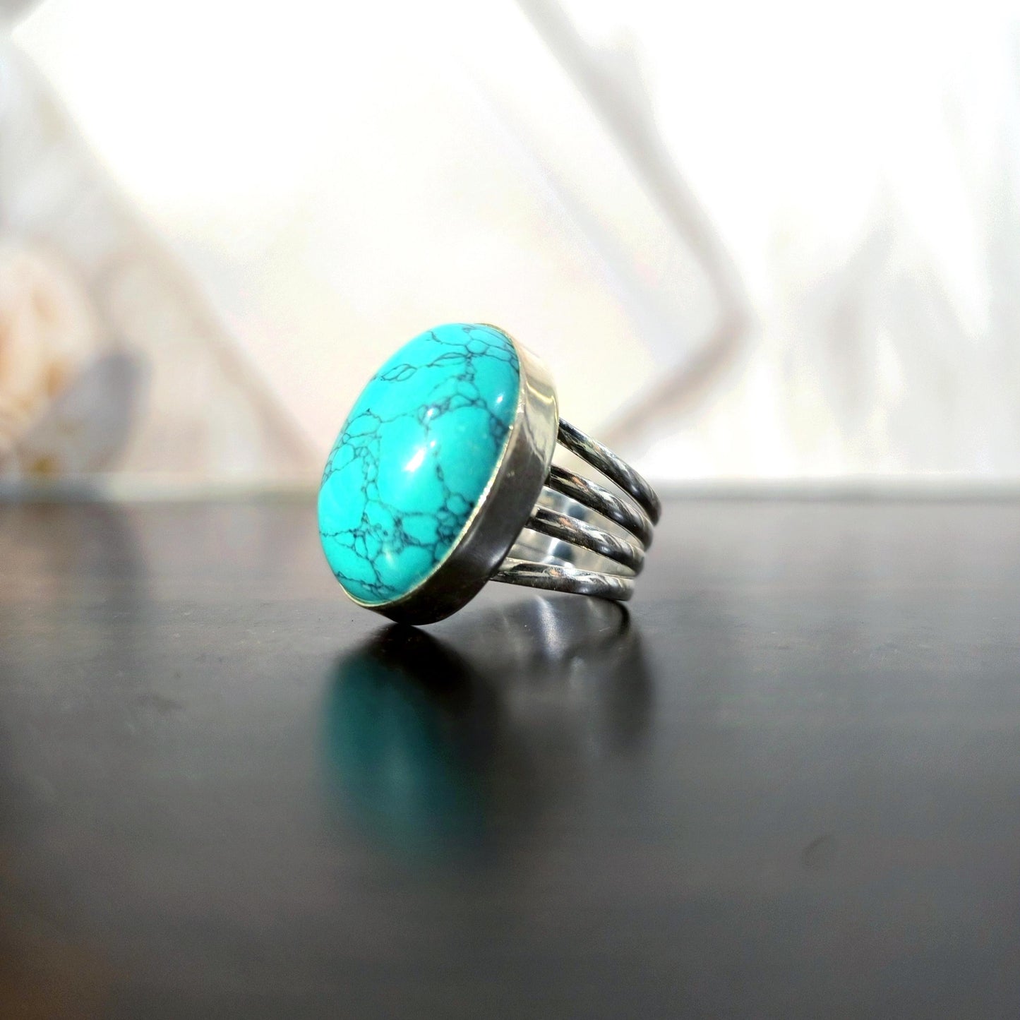 Turquoise ring | Men turquoise ring |Turquoise silver ring | Dainty turquoise ring |Turquoise oval ring | Turquoise ring men | Handmade Ring
