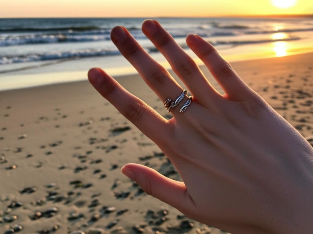 Adjustable Sterling Silver Wrap Ring, Hammered Thumb Ring, Handmade 925 Silver Ring Unique Gift for Her,  Open Band Ring, Spiral silver ring