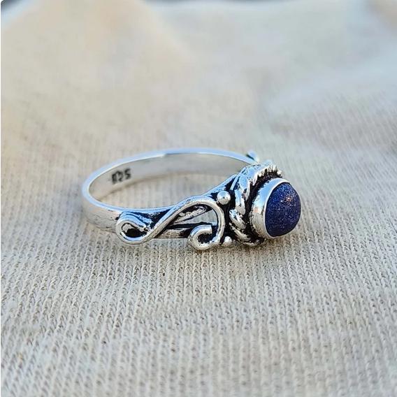 Lapis Lazuli Ring, Women Ring, 925 Silver Ring, Handmade Ring, Natural Lapis Lazuli, Statement Ring, Lapis Lazuli Jewelry, Dainty Ring