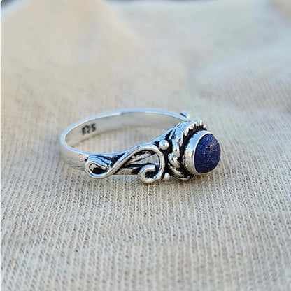 Lapis Lazuli Ring, Women Ring, 925 Silver Ring, Handmade Ring, Natural Lapis Lazuli, Statement Ring, Lapis Lazuli Jewelry, Dainty Ring