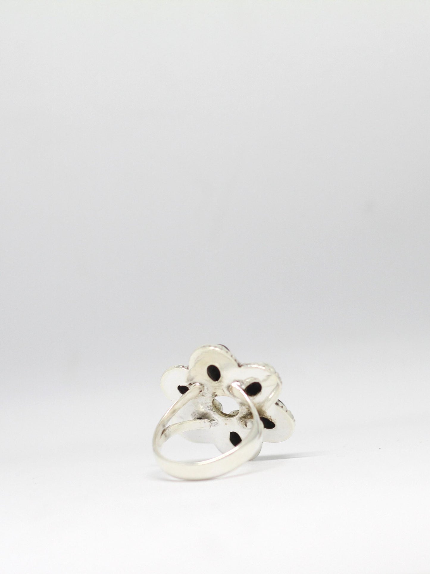 Black Onyx Ring Sterling Silver Women Boho Statement Healing Crystal Jewelry Gift for Her