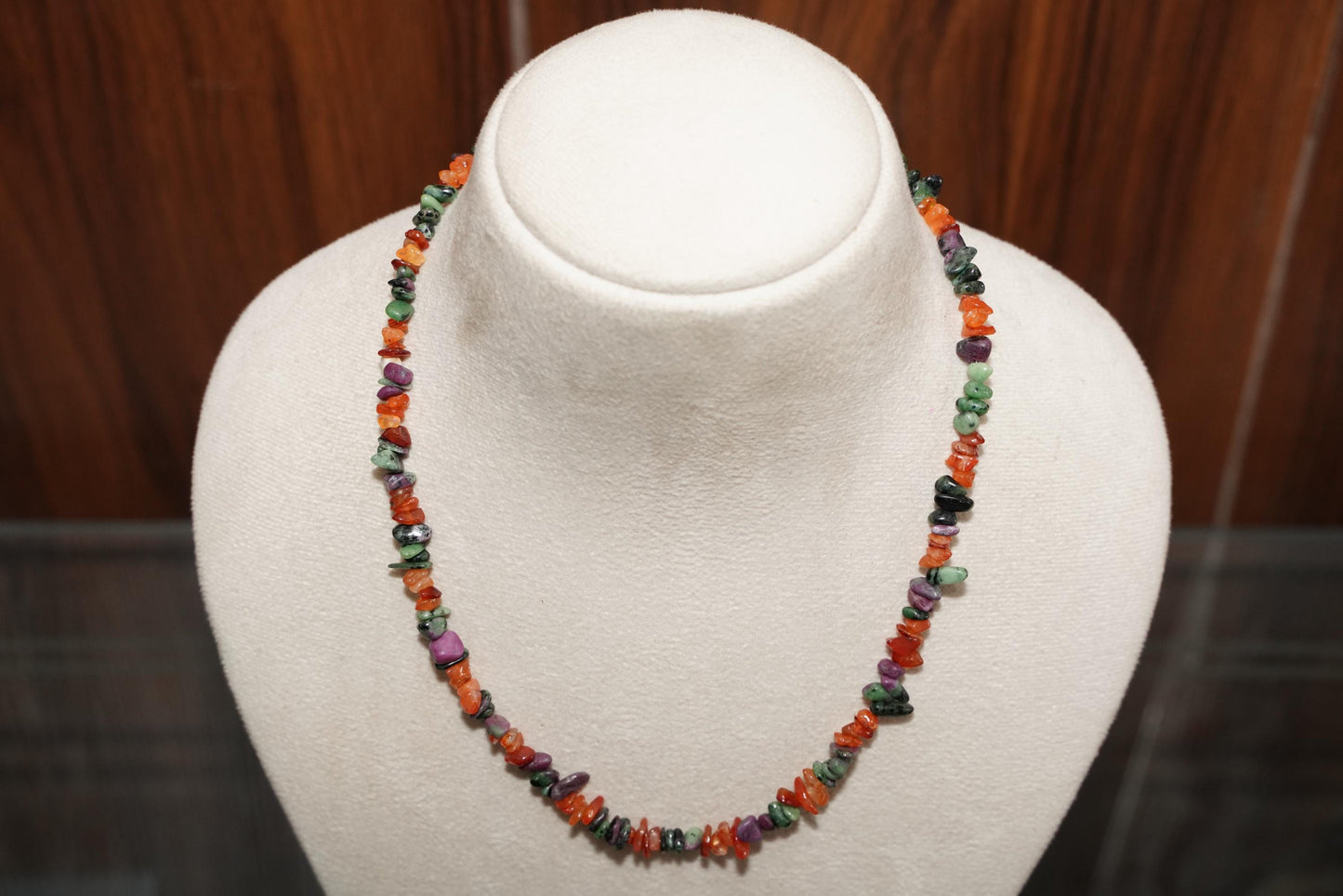 Carnelian Necklace, zoisite Necklace, Handmade stone Necklace, Natural Carnelian Necklace, Handmade Jewelry, Gift Necklace, Zoisite Jewelry