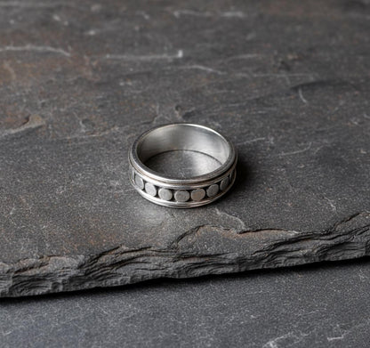 Spinner Ring, Worry Ring, Women Ring, 925 Silver Ring, Handmade Ring, Silver Ring, Thumb Ring, bolls Ring, Anxiety Ring, Fidget Ring