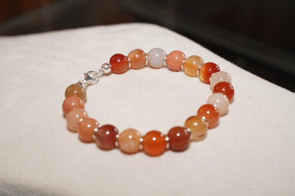 Multi-agate jewelry, Agate bracelet for women, Multi-agate beads jewelry, Genuine agate bracelet, Bohemian jewelry, Minimalist bracelet,Gift