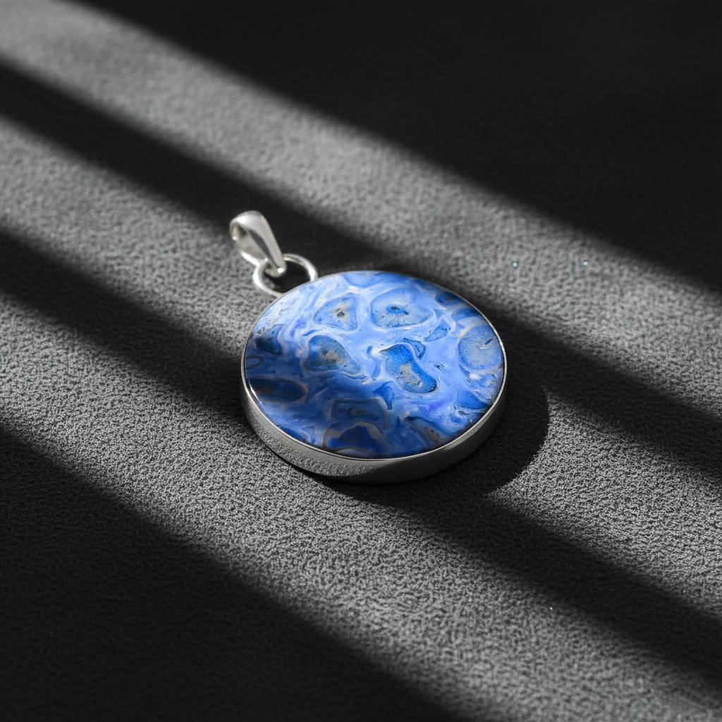 Serenity Blue Agate Pendant | Women pendent, Silver Pendant, Women Pendant, Natural Agate, Dainty Pendant, Agate Jewelry, Boho Pendant, Gift