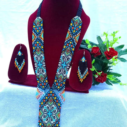 Ethnic Necklace | Beaded Necklace | Seed Beads Necklace | mala beads necklace | Floral Beads Necklace | Beads Necklace | Mexican Beads