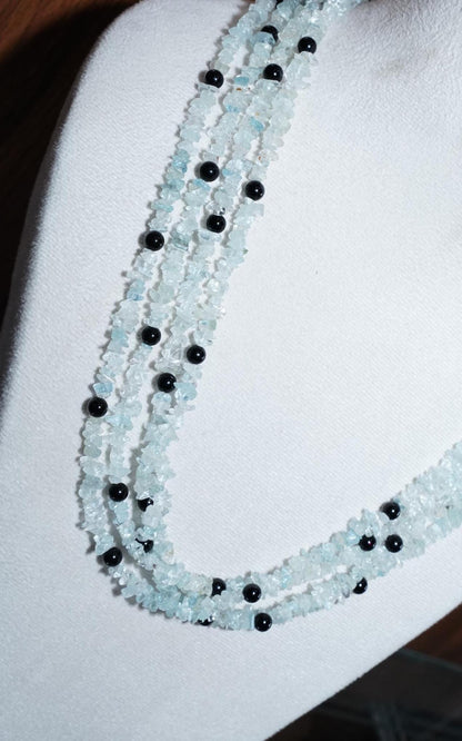 Handmade Garnet Chip Necklace with Tiger's Eye Bead - Unique Raw Stone Jewelry | Garnet Uncut Necklace, Gemstone Necklace, Gift for her