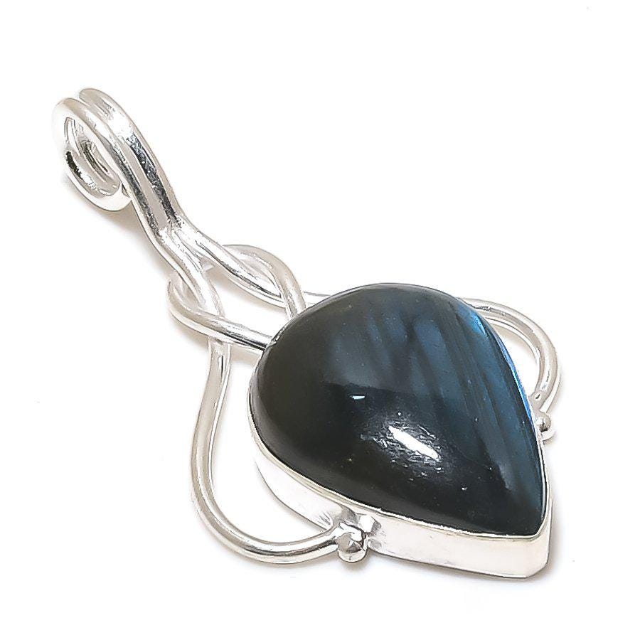 Labradorite Luster Pendant, Moonstone Pendant, Women Pendent, White Pendent, Birthday Gift, Gift for her, Anniversary gift, Handmade Pendent