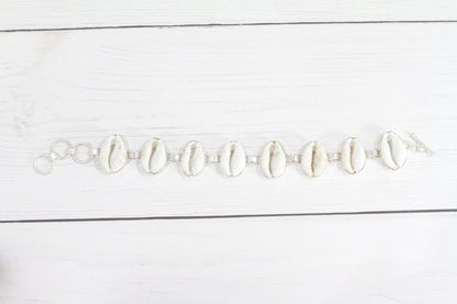 Cowry shell bracelet |Cowry shells |Shell bracelet | White shell bracelet | Handmade bracelet | Boho bracelet | Cowry shells |Women Bracelet