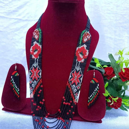 Ethnic Necklace | Beaded Necklace | Seed Beads Necklace | mala beads necklace | Floral Beads Necklace | Beads Necklace | Mexican Beads