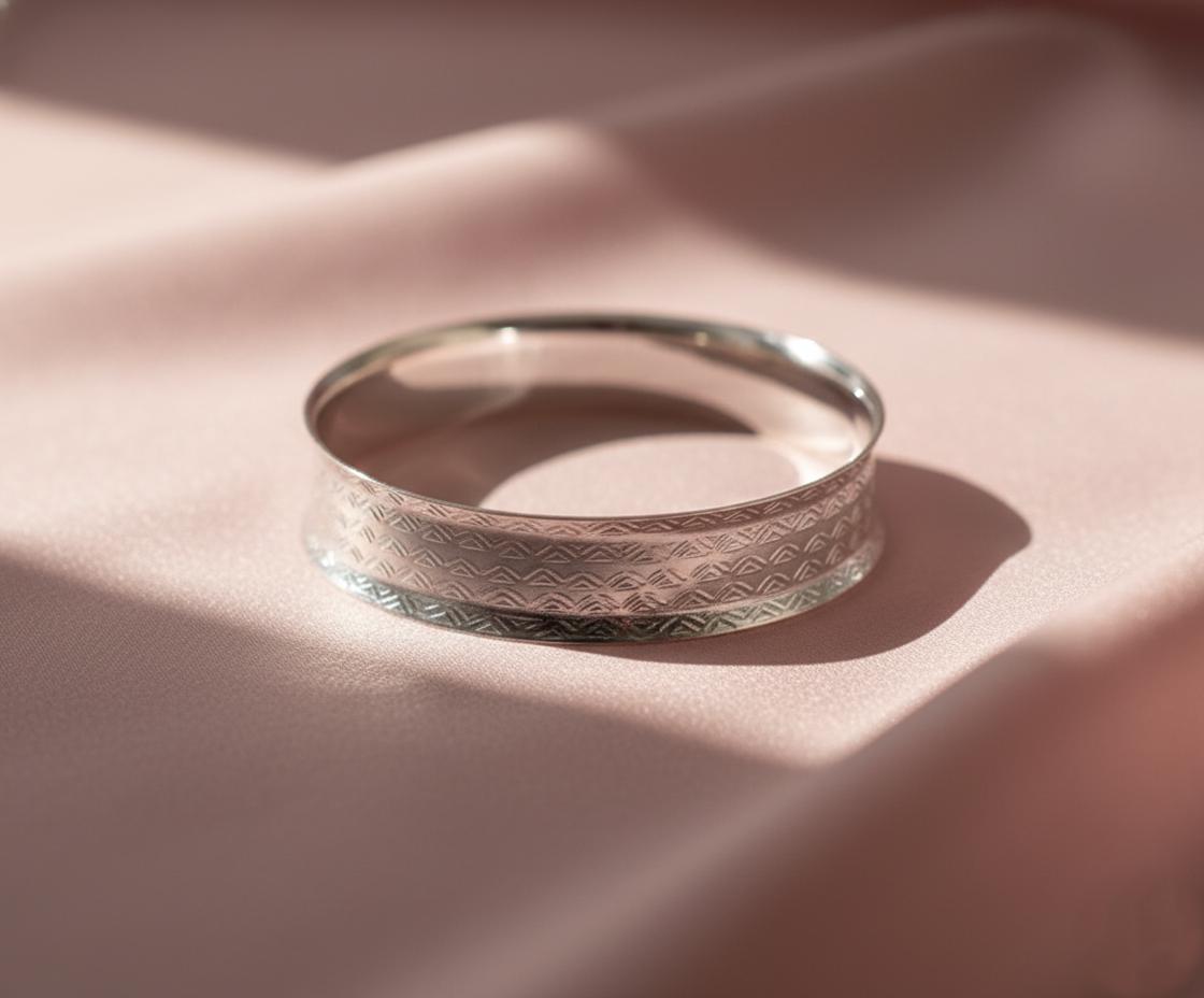 Cuff Bangle, Handmade Bangle, Silver Bangle, Geometric Silver, Women Bracelets, Adjustable Bracelets, Birthday Gift, Textured bracelet, Gift