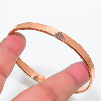 Rustic Copper Cuff, Copper bangle for women, Women's copper bracelet, Adjustable copper bangle, Resizable copper bracelet