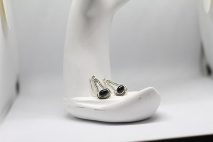 Black onyx earrings | Small Dangle Earrings | Handmade Earrings | Gemstone Earrings | Gift for her| Handmade jewelry |Black stone earrings