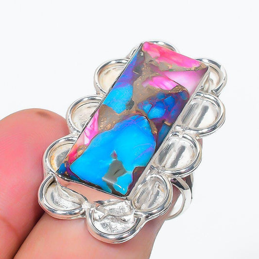 Turquoise Ring. Square Ring. Statement Ring. Women Ring. Designer Ring. Gemstone Ring. Best Gemstone Ring. Beautiful Rings.