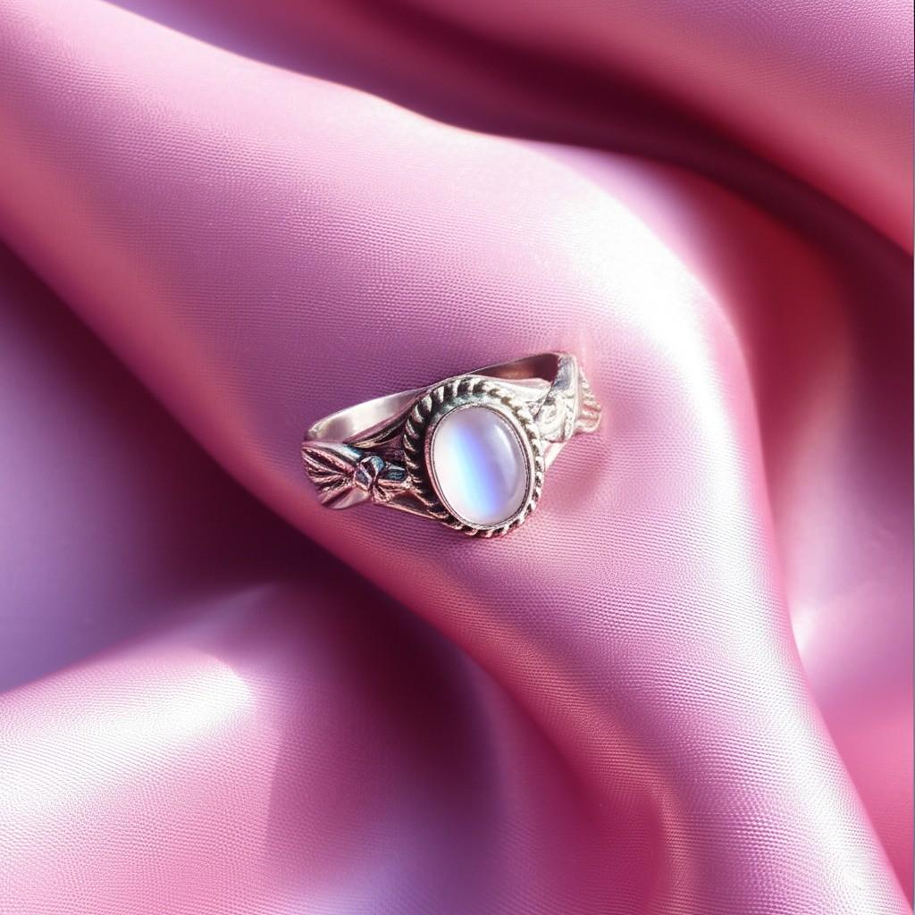 Antique Style Blue topaz Ring, Sterling Silver Topaz Ring, Oval Topaz Filigree Ring, Vintage Inspired Topaz Ring, Gift for Her, White topaz