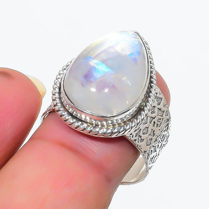 Bohemian Silver Ring, Opal Ring, White Opal Ring, Classic style Ring, White stone ring, Beautiful Ring, Women Ring, For her, Birthday gift