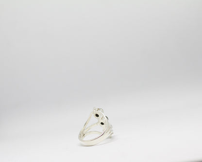 Obsidian ring | Black obsidian | Obsidian gemstone Ring | Gemstone Ring | Gift Her | Black obsidian | Obsidian ring women | Obsidian stone