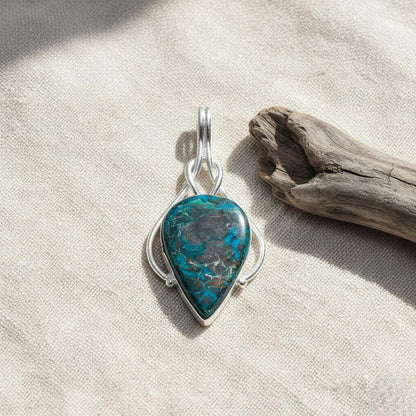 Turquoise Matrix Pendant, Handmade Pendant, Gemstone Pendent, Gift for her, Gift her, Birthday Gift, Valentine Gift