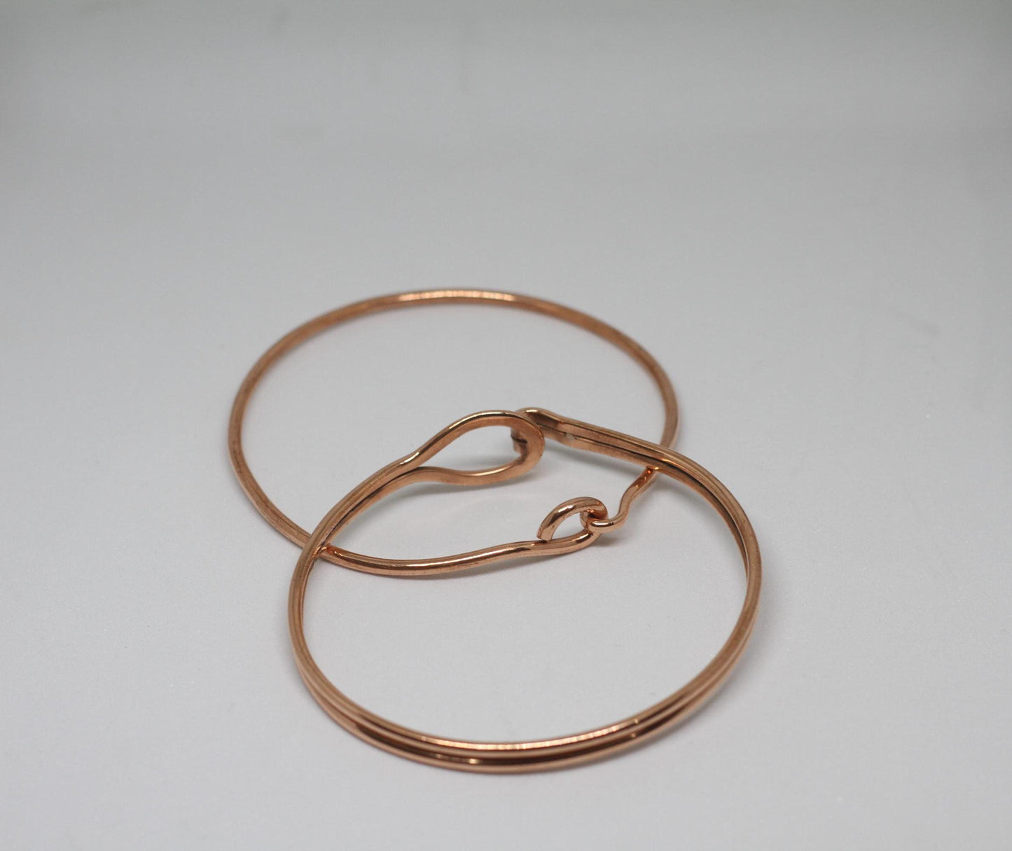 Handmade Copper Bangel, Pure copper Bangle, Adjustable bangle, Pair Bangle, 2 set bangle, Hook Bangle, Gift for her, Boho Bangle, Brown