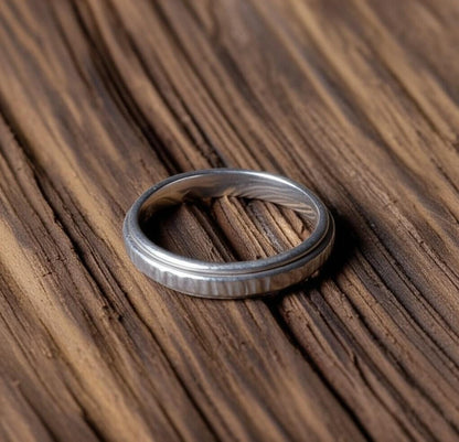 Sterling Silver Spinner Ring | Fidget Anxiety Ring | Meditation Ring | Handmade Spinner Band | Stress Relief Ring | Worry Ring for Men/Women