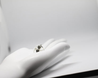 Obsidian ring | Black obsidian | Obsidian gemstone Ring | Gemstone Ring | Gift Her | Black obsidian | Obsidian ring women | Obsidian stone