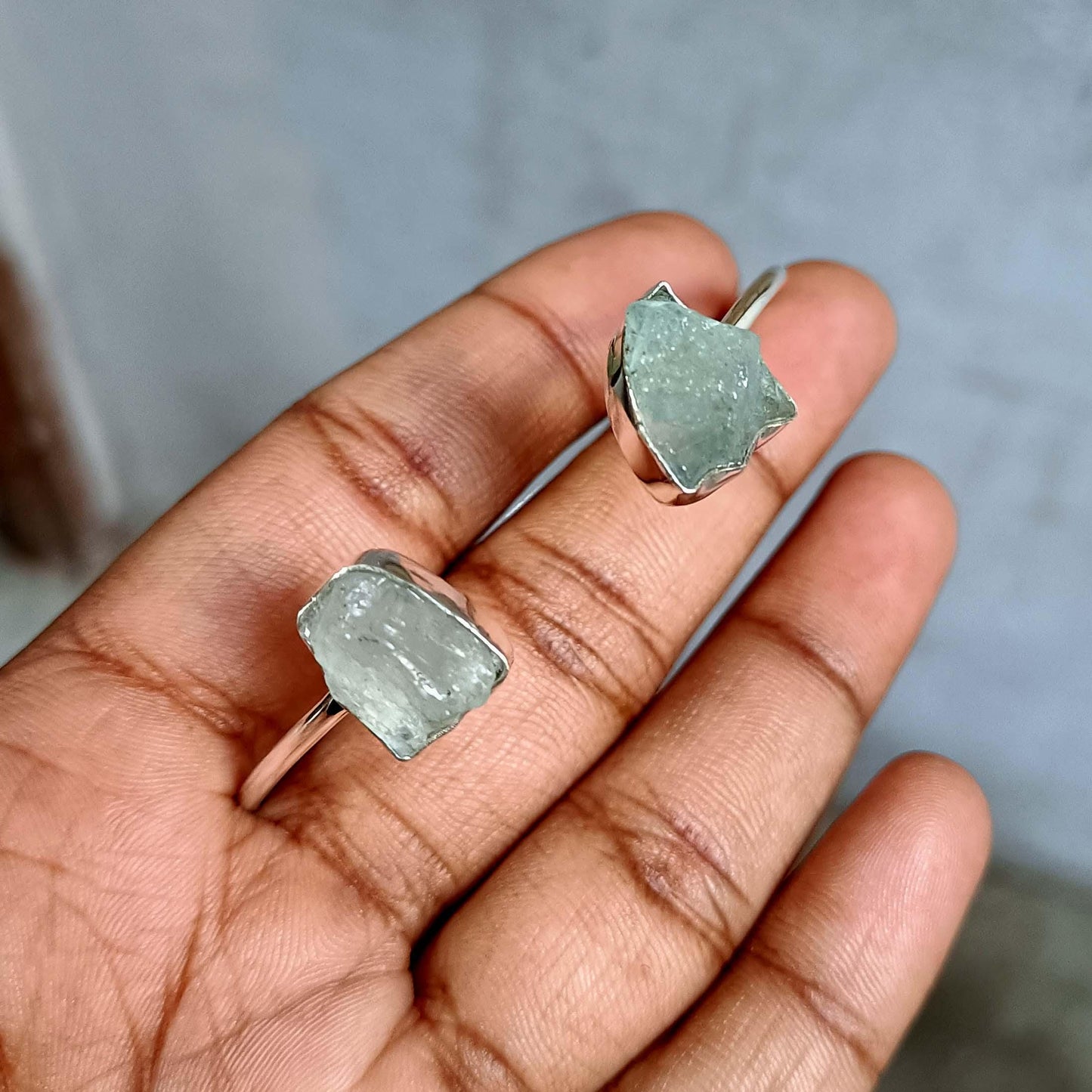 Dainty Aquamarine Bangle, Aquamarine Bangle, Handmade Bangle, 925 Silver Bangle Natural Aquamarine, Gemstone Bangle, Dainty Bangle, Gift Her