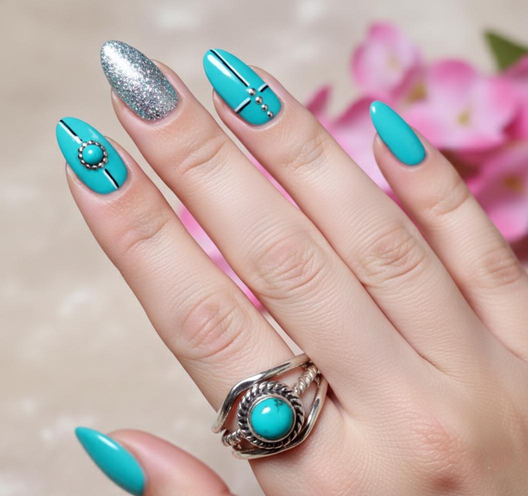 Turquoise Ring, Handmade Ring, 925 Starling Silver Ring, Gemstone Ring, Dainty Ring Natural Turquoise Turquoise Jewelry Ring For Women Gift