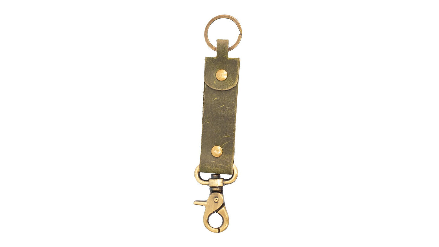 Brass Heritage Keychain with Swivel Clasp | Handcrafted Keychain in Brass with Swivel Clasp - Timeless Charm | Unique Brass Keychain | Gift