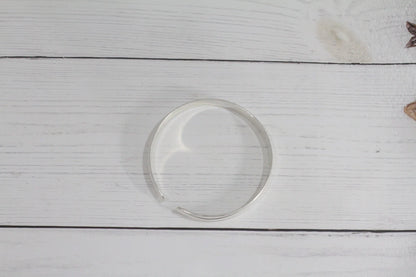 Sterling Silver Bangle |Silver Bangle Bracelet |Silver Cuff Bracelet | Minimalist Bangle | Modern Bangle |Classic Bangle | Stackable Bangle