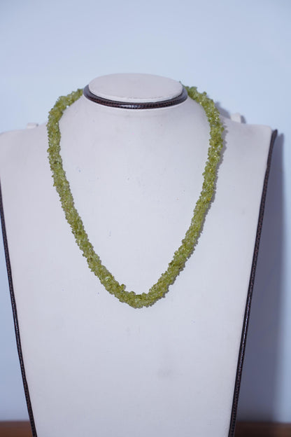 Peridot Necklace, Green Gemstone Jewelry, Natural Stone Necklace, Handmade Beaded Necklace, Handmade Necklace, Gift for Her, Natural stone