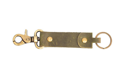 Brass Heritage Keychain with Swivel Clasp | Handcrafted Keychain in Brass with Swivel Clasp - Timeless Charm | Unique Brass Keychain | Gift